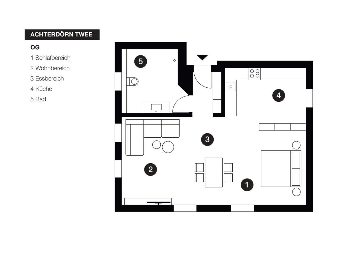 Achterdoern Twee Apartment เฟมาร์น ภายนอก รูปภาพ
